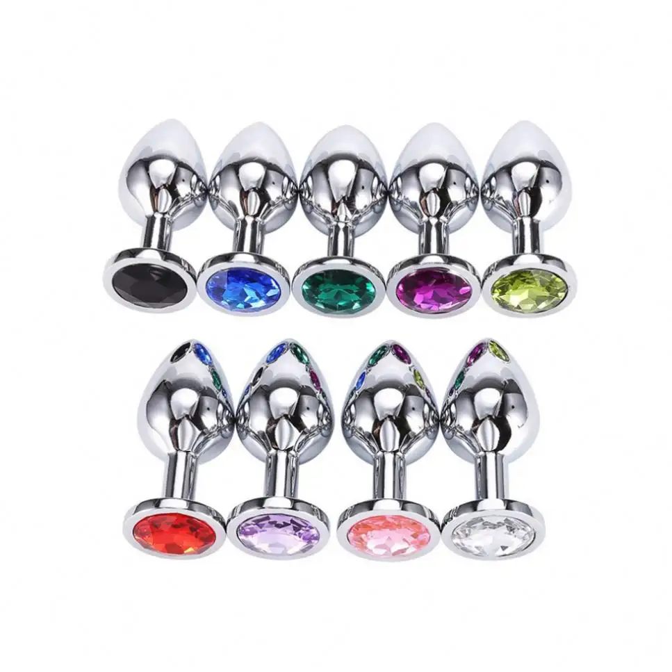 Luxury Metal Pleasure Plug Set – 3 Sizes | Stainless Steel with Crystal Accent - Image 6
